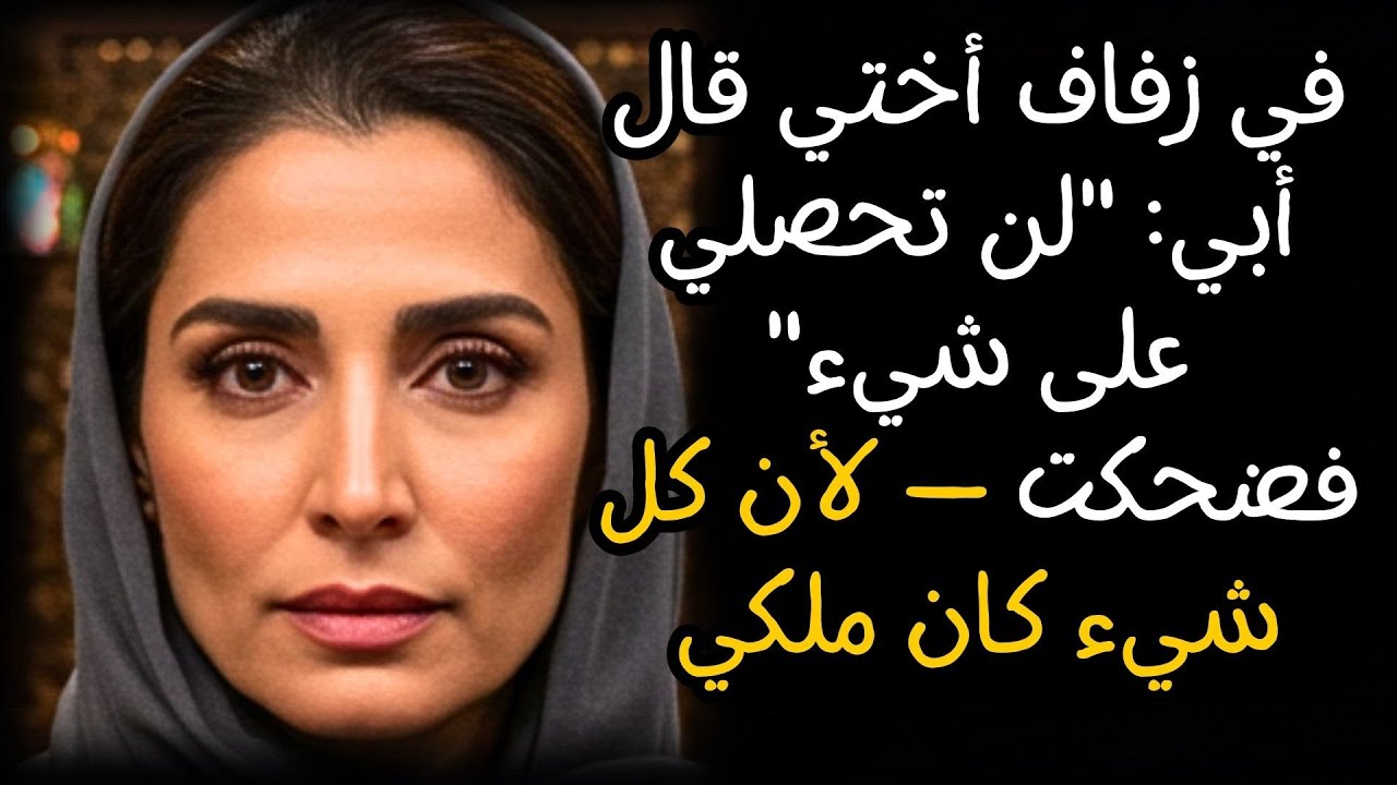 في زفاف أختي قال أبي: "لن تحصلي على شيء" فضحكت — لأن كل شيء كان ملكي