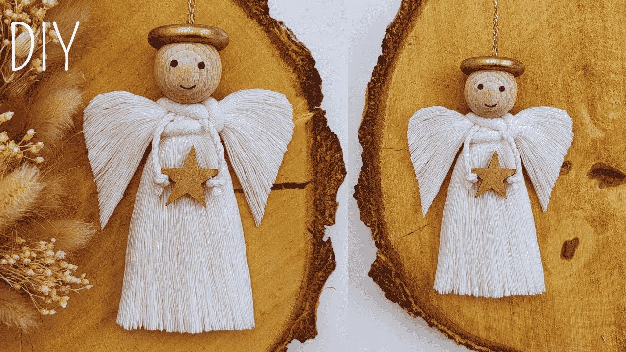 👼DIY ANGELITO de MACRAME (paso a paso) | DIY Macrame Angel Step by Step Tutorial
