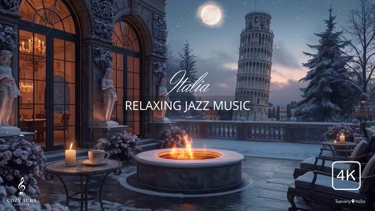 Инструментальная музыка в стиле smooth jazz на уютном укромном балконе. Зимний джазовый вечер