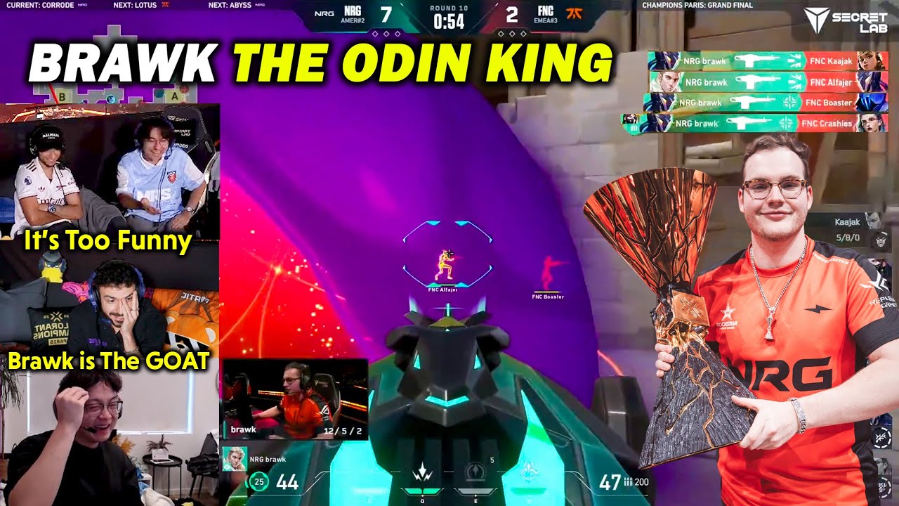 Streamers React to NRG Brawk&rsquo;s INSANE Odin Plays vs Fnatic in Grand Finals VCT Champs 2025