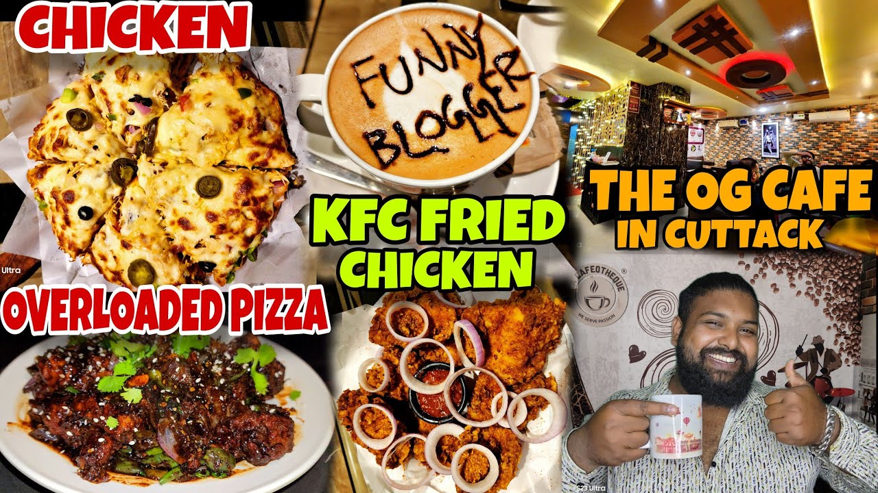 Kfc Style Crispy Chicken କୁ Chicken Brust Overload Pizza 🤤 Funny Blogger Coffee / Best Cafe in CTC