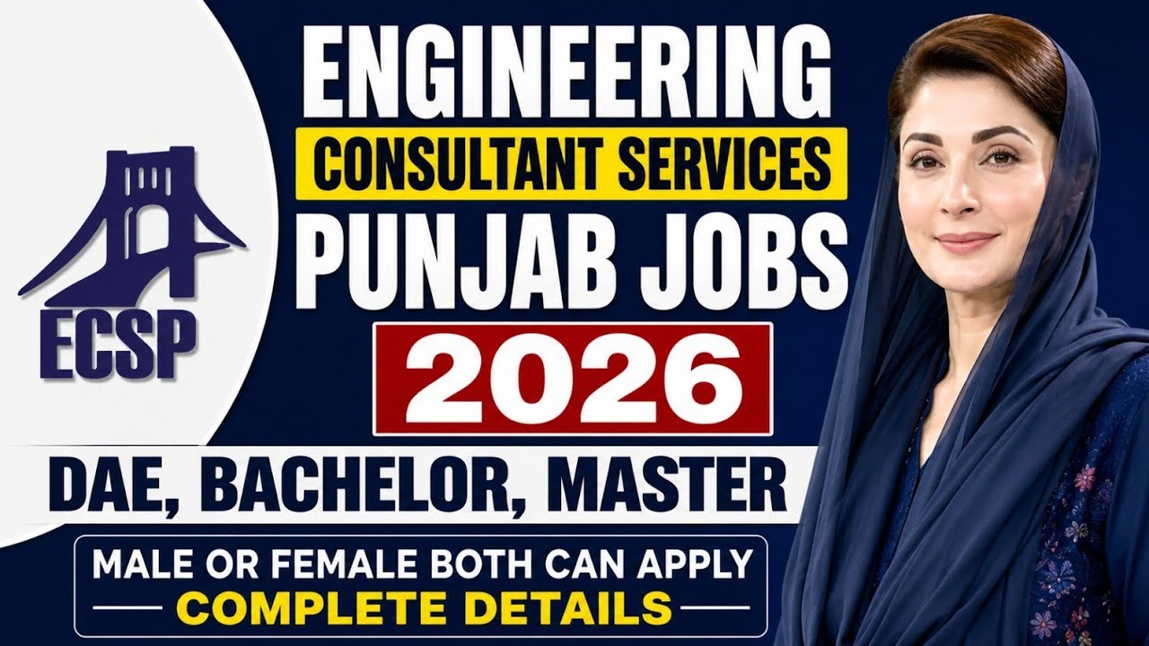 New ECSP Jobs 2026 | Engineering Consultancy Services Punjab Jobs | Latest Govt Jobs in Lahore 2026