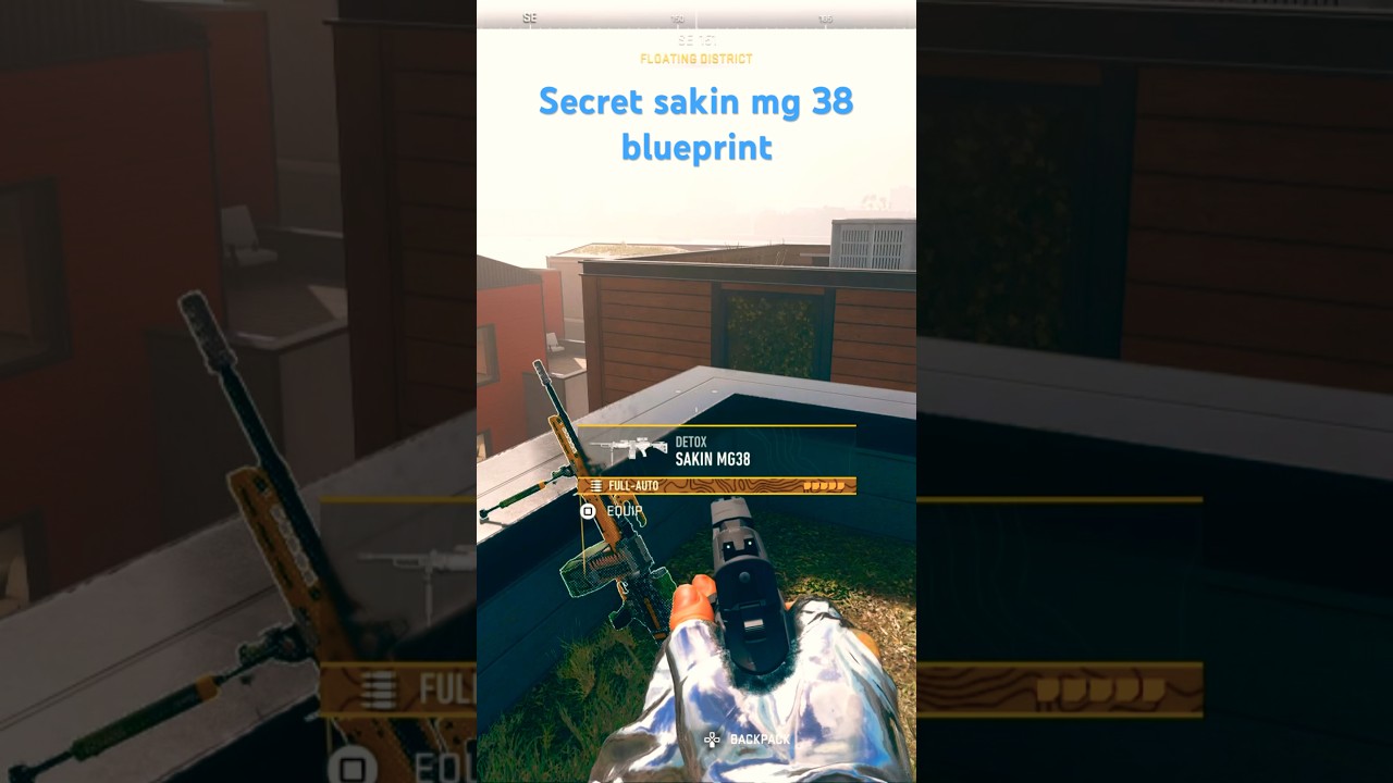 Secret sakin mg 38 blueprint in warzone (vondel) #shorts