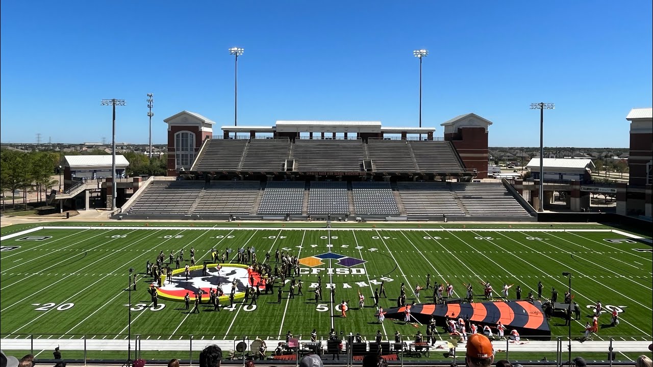 Cy-Falls HS marching band , 10/14/23