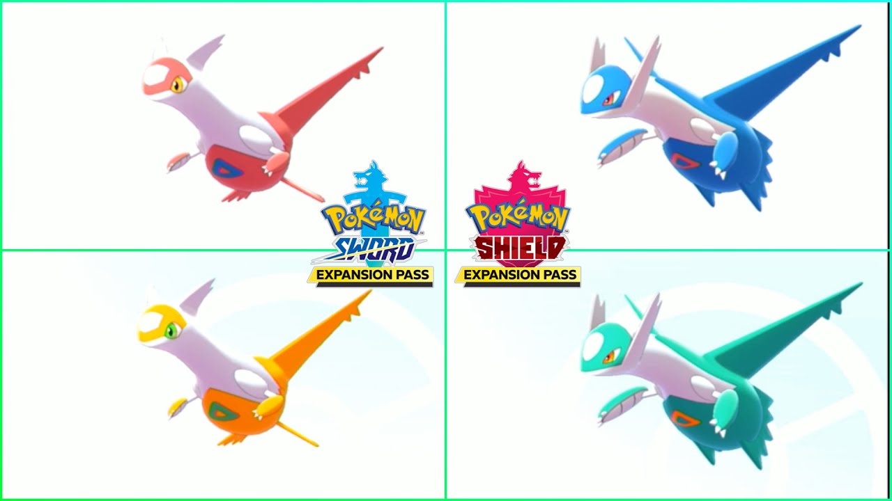 Pokemon Sword And Shield | Latias And Latios Two Shiny In Camp & Dynamax Battle
