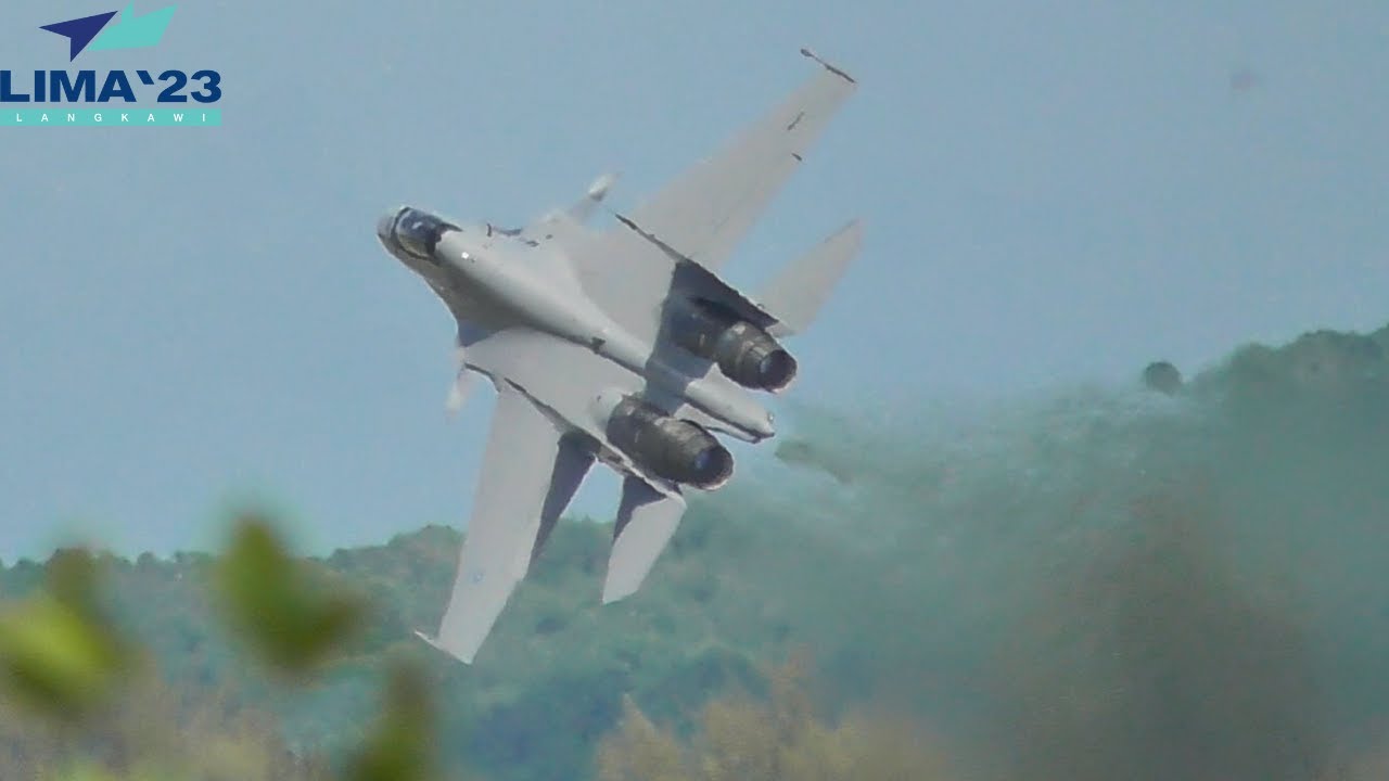 TERBAIK!! Sukhoi Su-30MKM TUDM Solo Display  | LIMA 2023 Langkawi