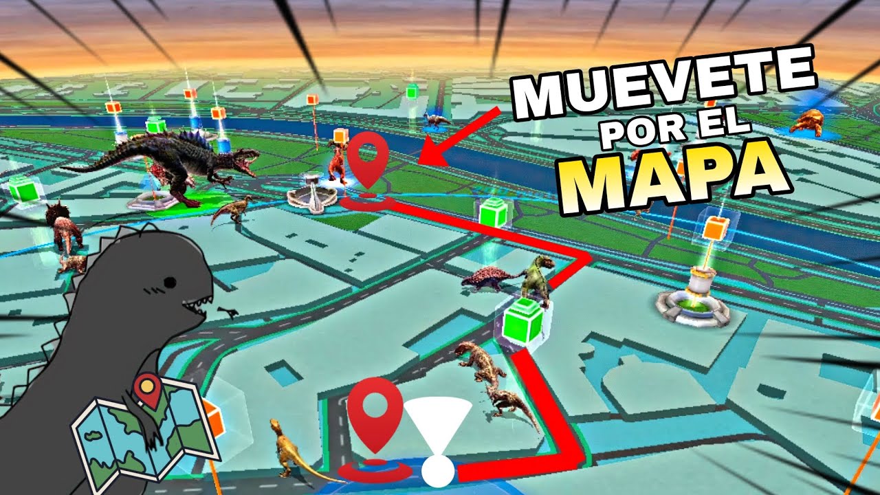 MUEVE la Ubicación del MAPA Sin Salir de Casa (GPS FALSO) de Jurassic World Alive | GPS FAKE