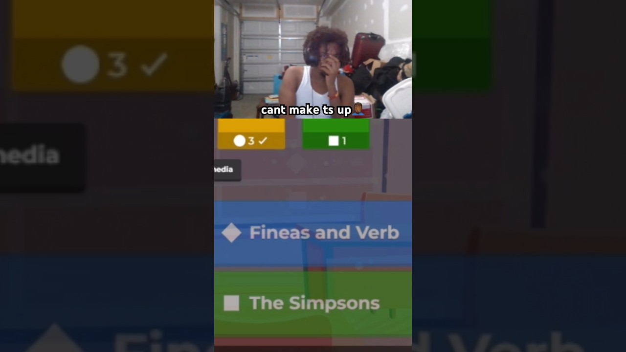 TWITCH: realliveleaf #shortsclip #shortscomedy #shortsfunny #twitch #kahoot #phineasandferb #disney