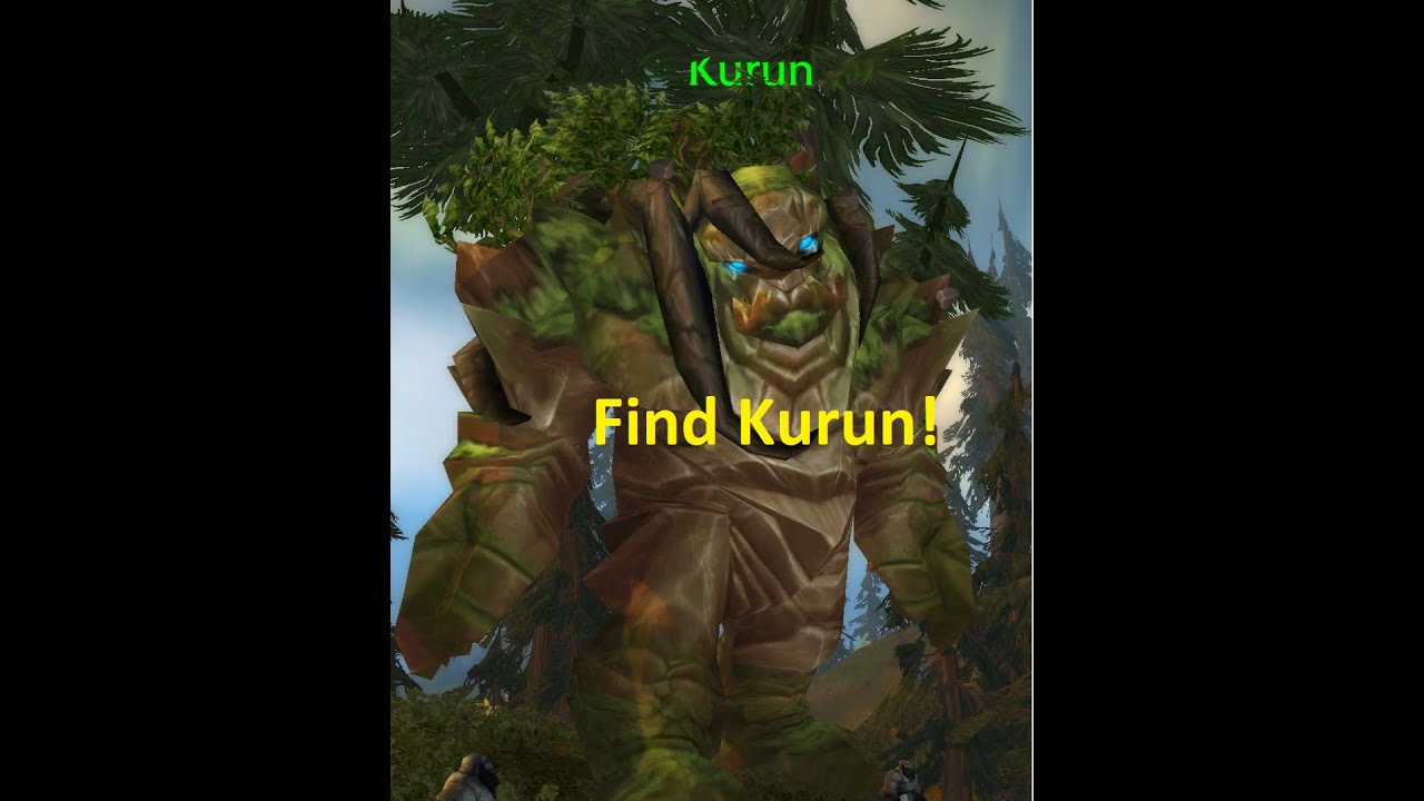World Of Warcraft WoW Find Kurun! Quest Grizzly Hills