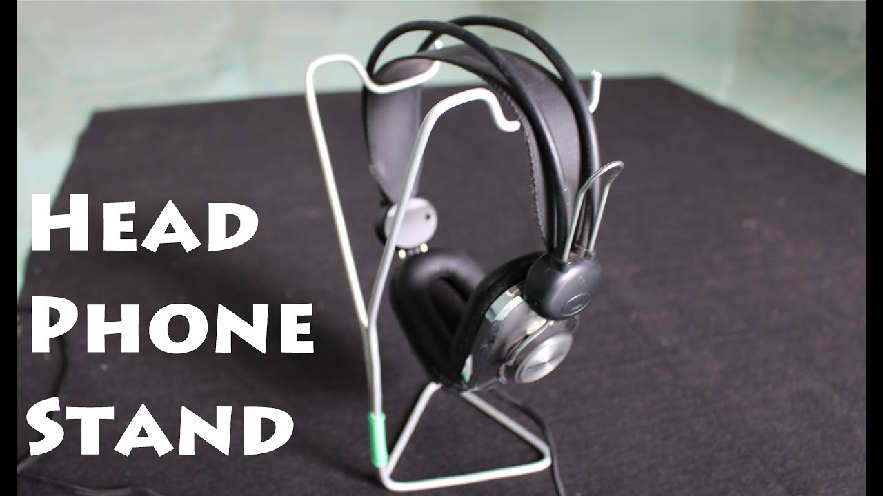 How to make a Headphone Stand using a Clothes Hanger