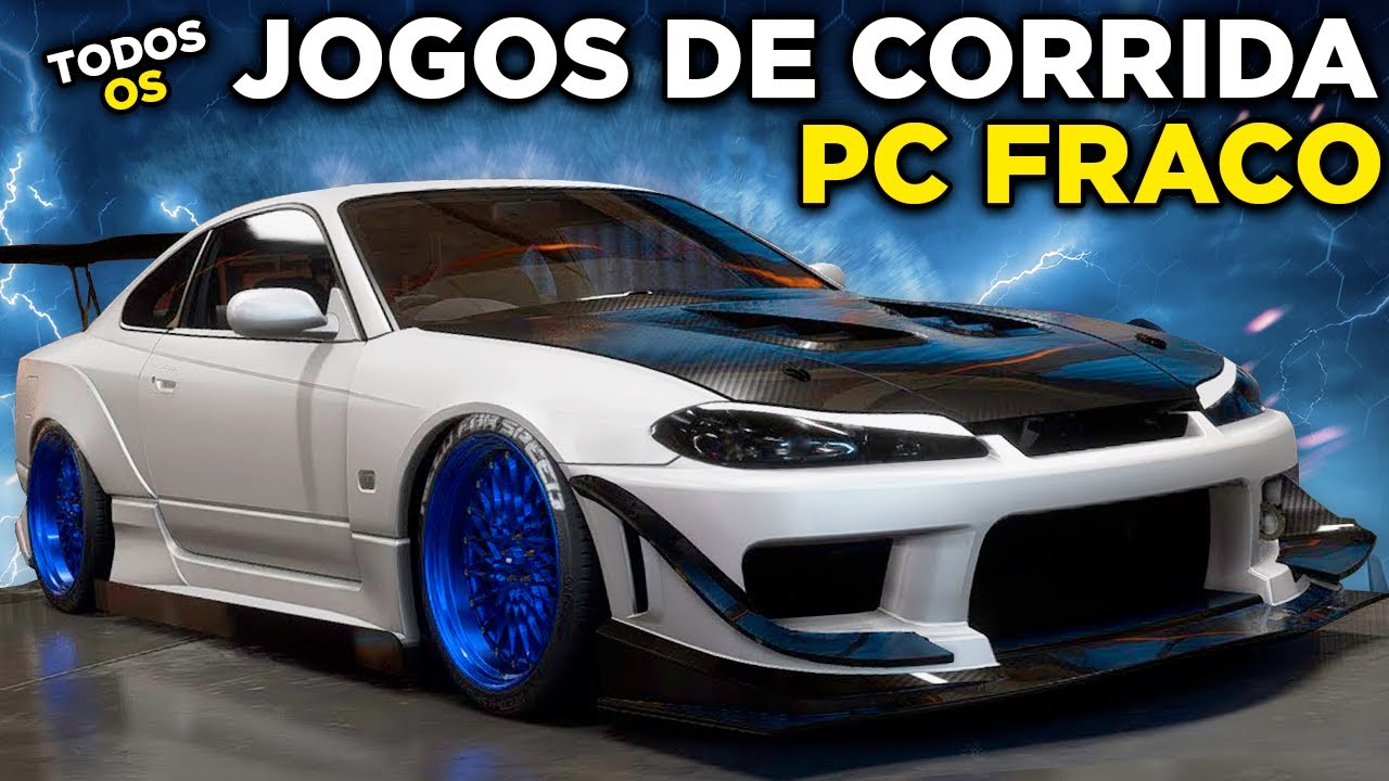 Todos os Melhores jogos de Corrida Para PC FRACO em um único vídeo