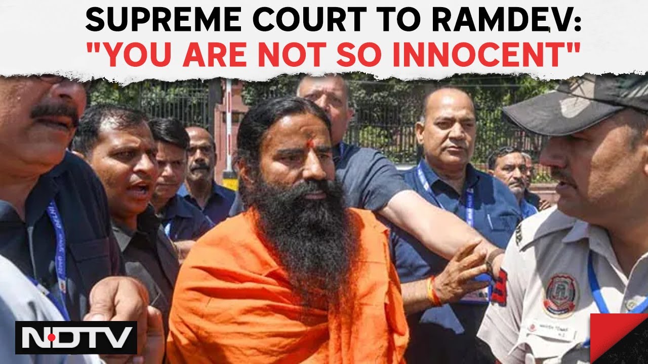 Supreme Court On Patanjali |  Supreme Court To Ramdev In Patanjali Ads Case: 