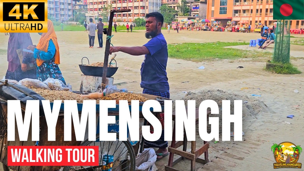 College Street Mymensingh Bangladesh Walking Tour | Explore The Local Culture In 4K