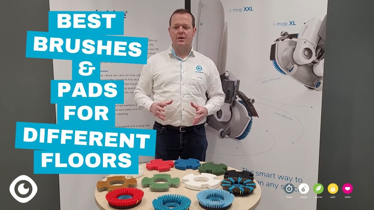 What are the best brushes or pads for cleaning different floors?
