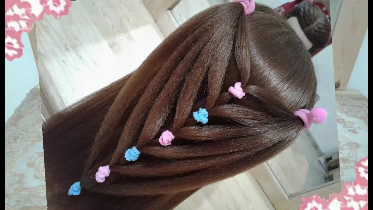 Cómo hacer PEINADOS recogidos de colores para chica con trenzas FACILES / RAPIDOS Y BONITOS 11