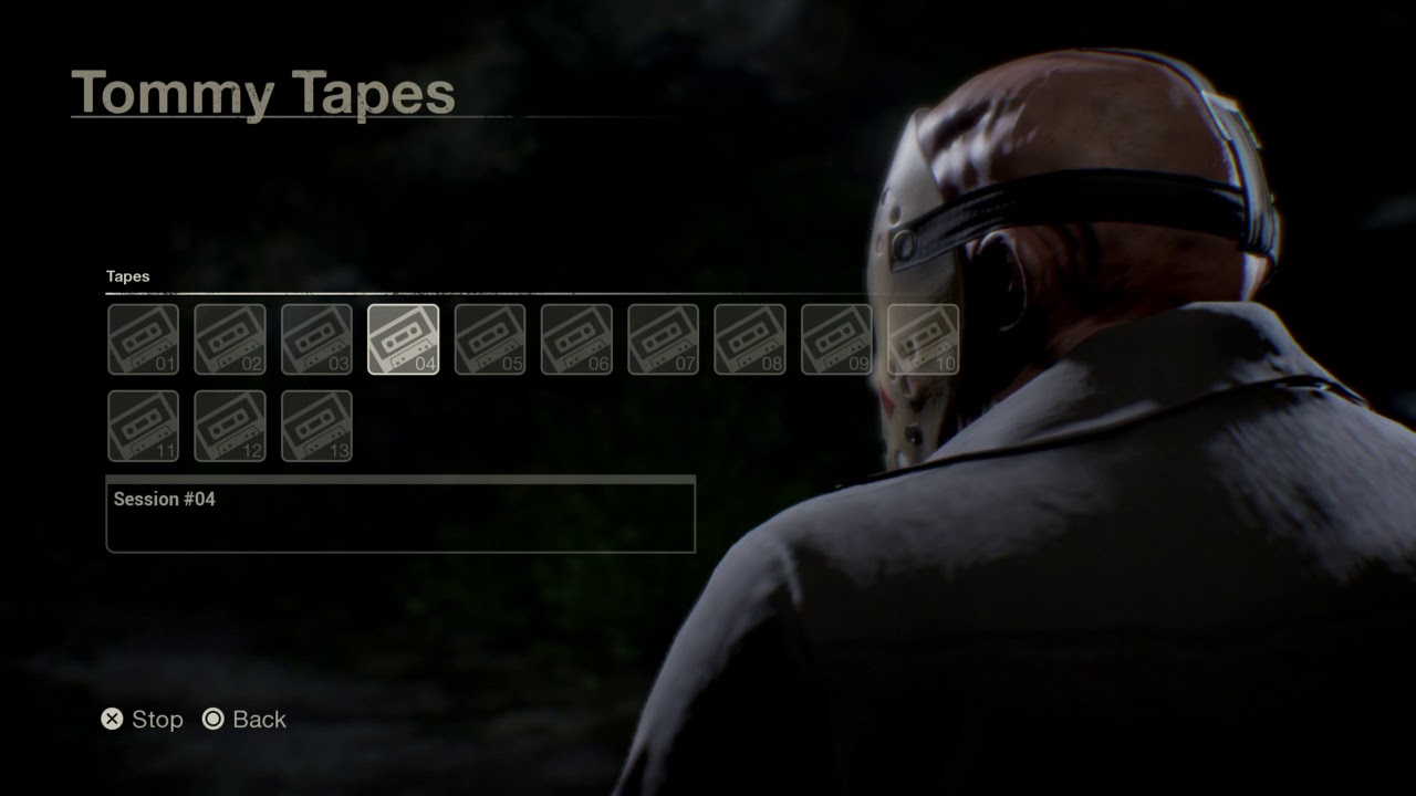 All of the Tommy tapes in Friday the 13th: The Game