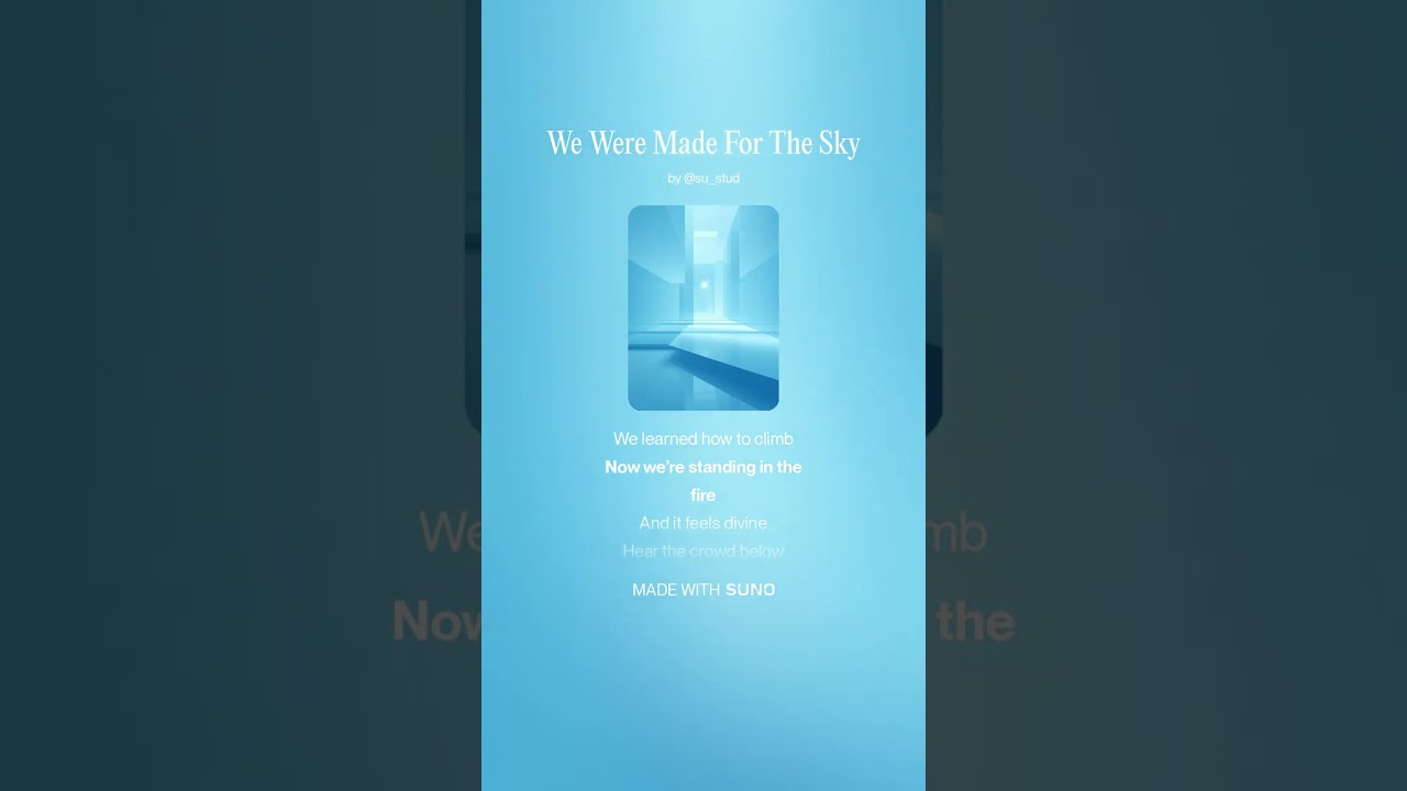 We Were Made For The Sky