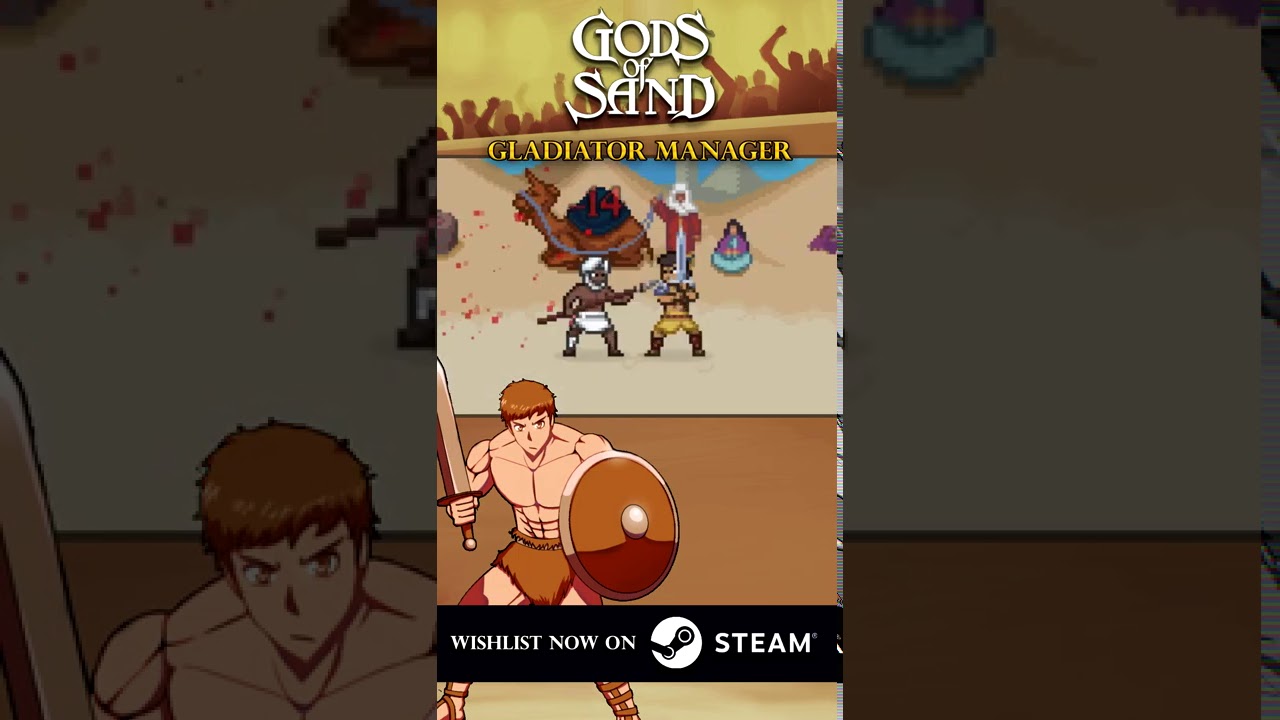 New gladiator manager! Gods of Sand - Now on Steam #shorts