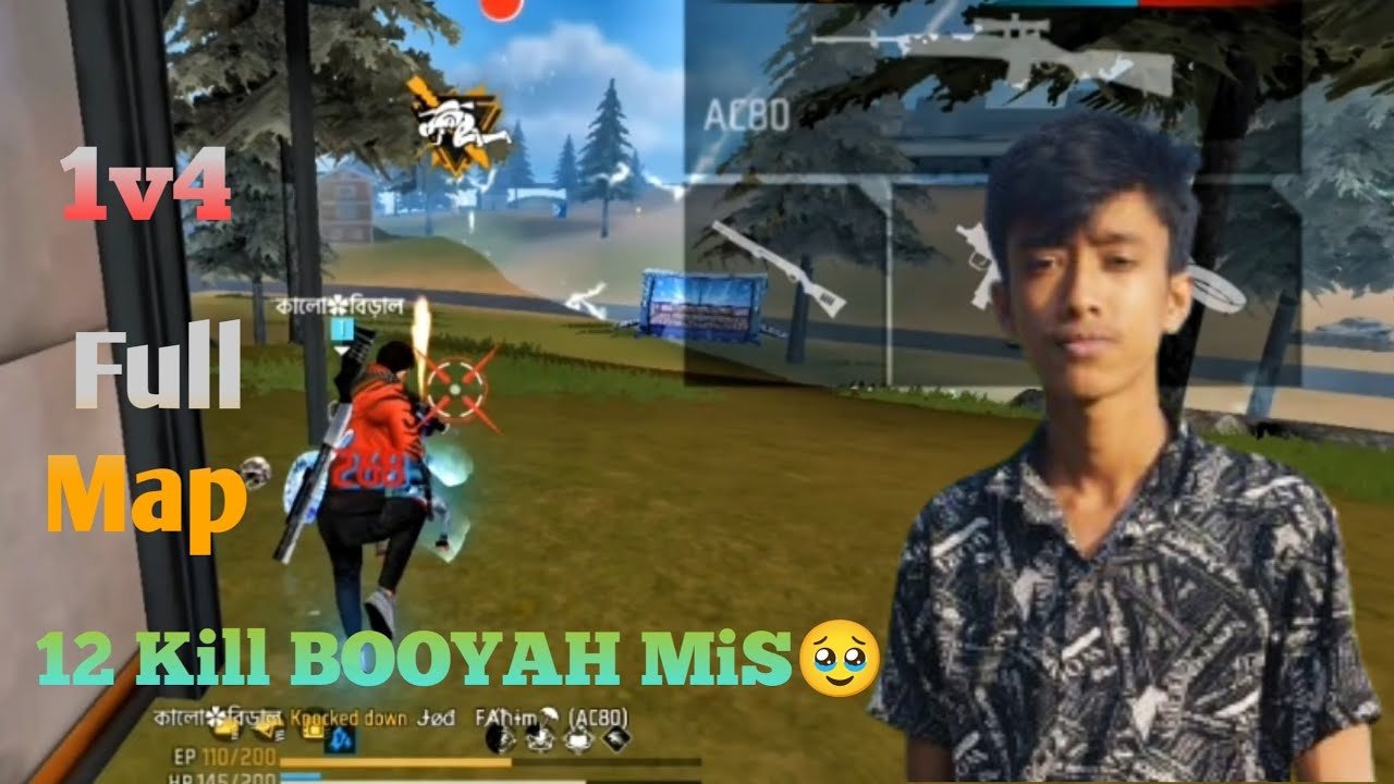 1v4 full map booyah mis