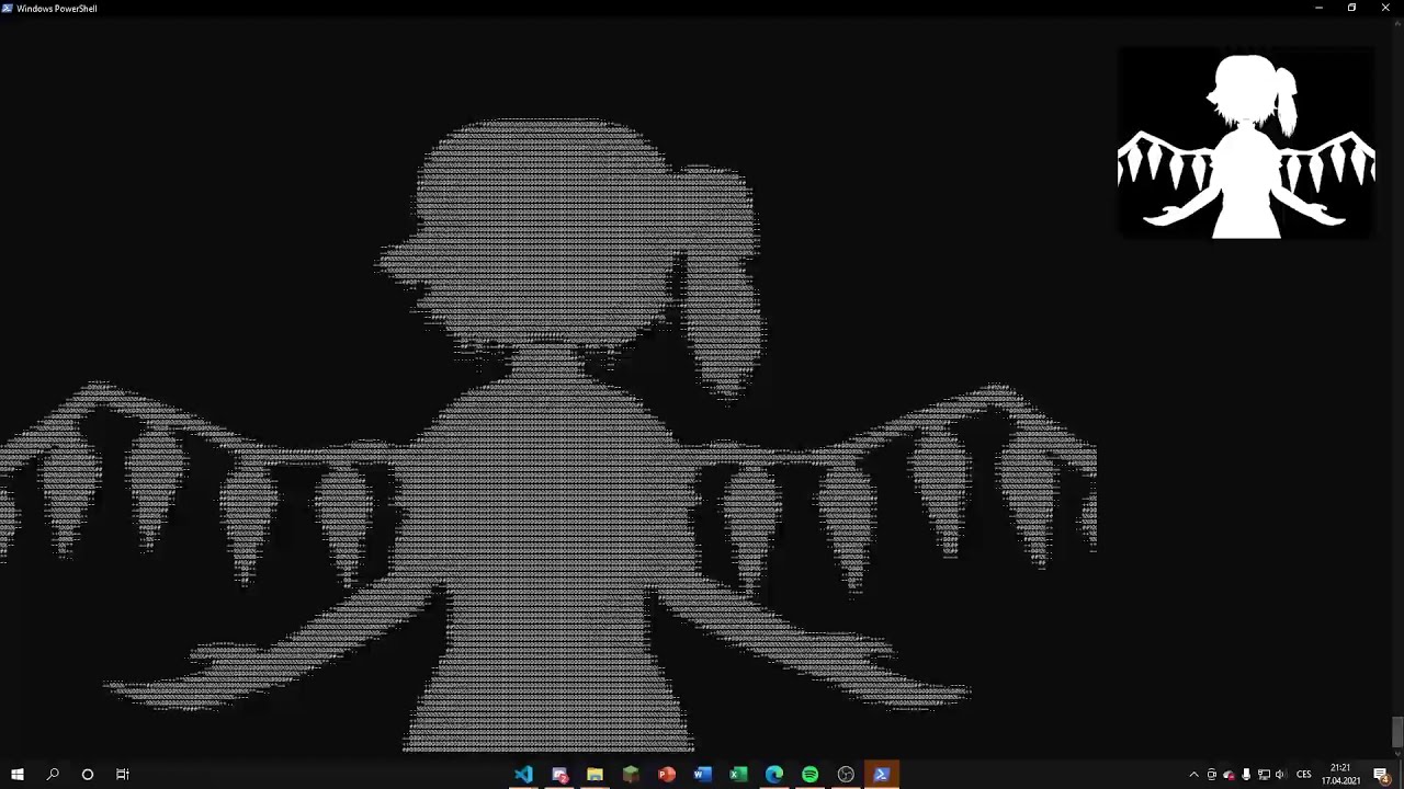 Bad Apple but its in Python