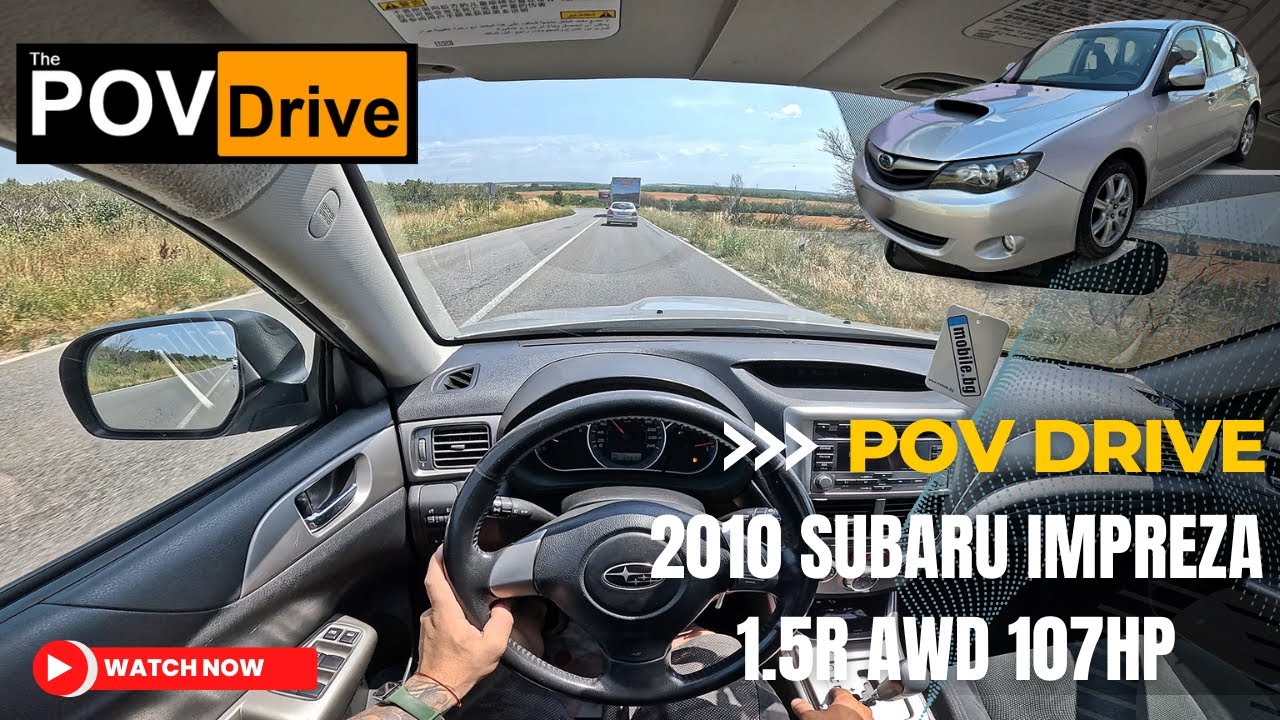 2010 Subaru Impreza 1.5R AWD 107hp | POV Test Drive