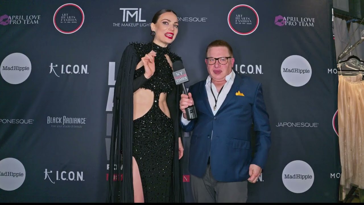 Russian Model Alena S. looks tall today @artheartsfashion LAFW