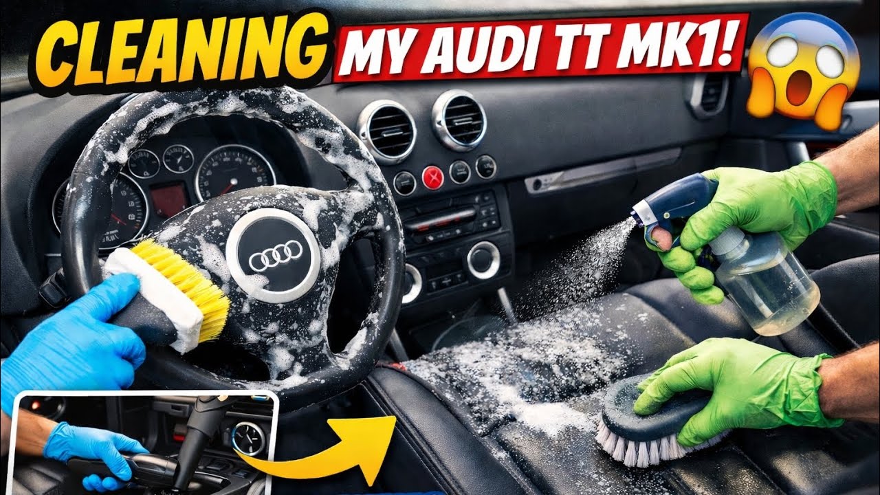 DEEP CLEANING MY AUDI TT MK1...INTERIOR DETAILING...
