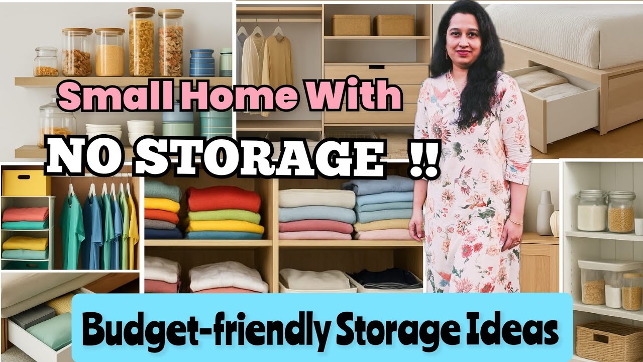 Small Space Storage Hacks For Small Apartment & Homes||Budget-friendly Home And Kitchen Organization