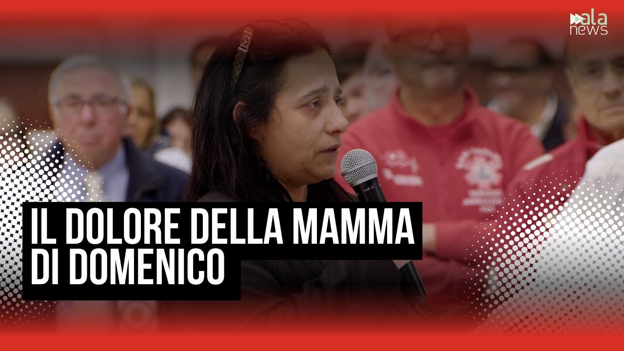 Funerale Domenico, la mamma tra le lacrime: 