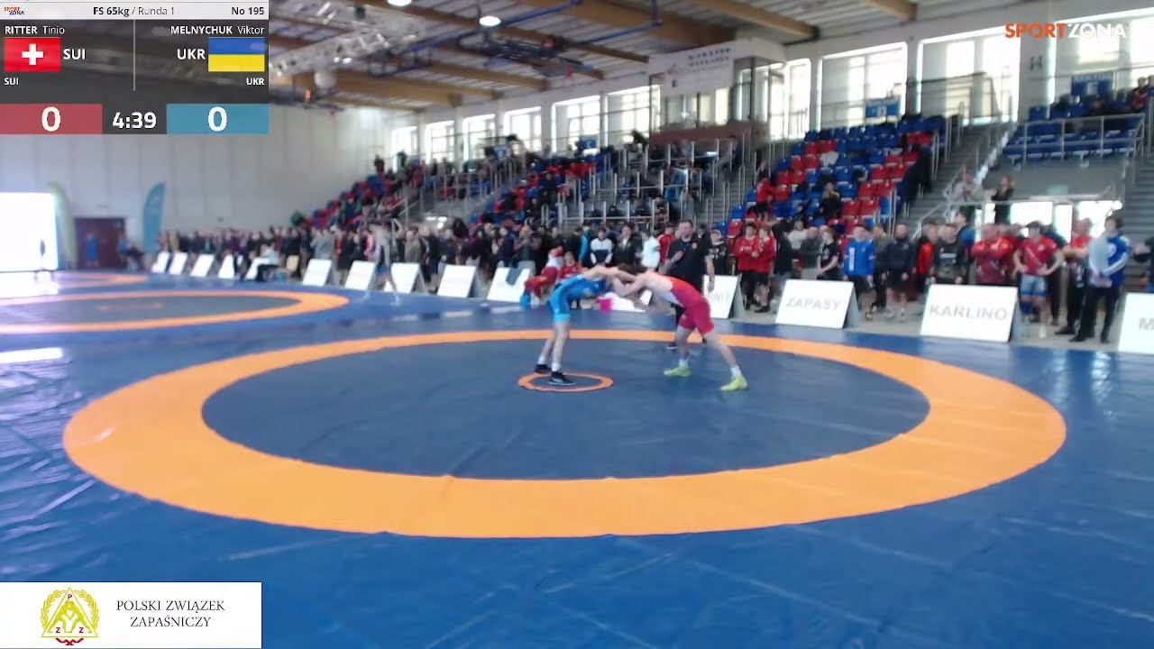 ZAPASY - (M3) Międzynarodowe Mistrzostwa Polski U20 kobiety oraz styl wolny - Karlino 2026. Mata 3.