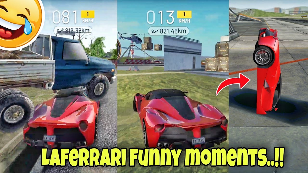 Laferrari funny moments 😂🤣|| Extreme car driving simulator🔥||