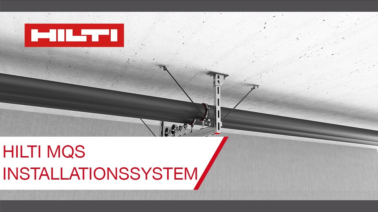 HILTI MQS erdbebensicheres Installationssystem