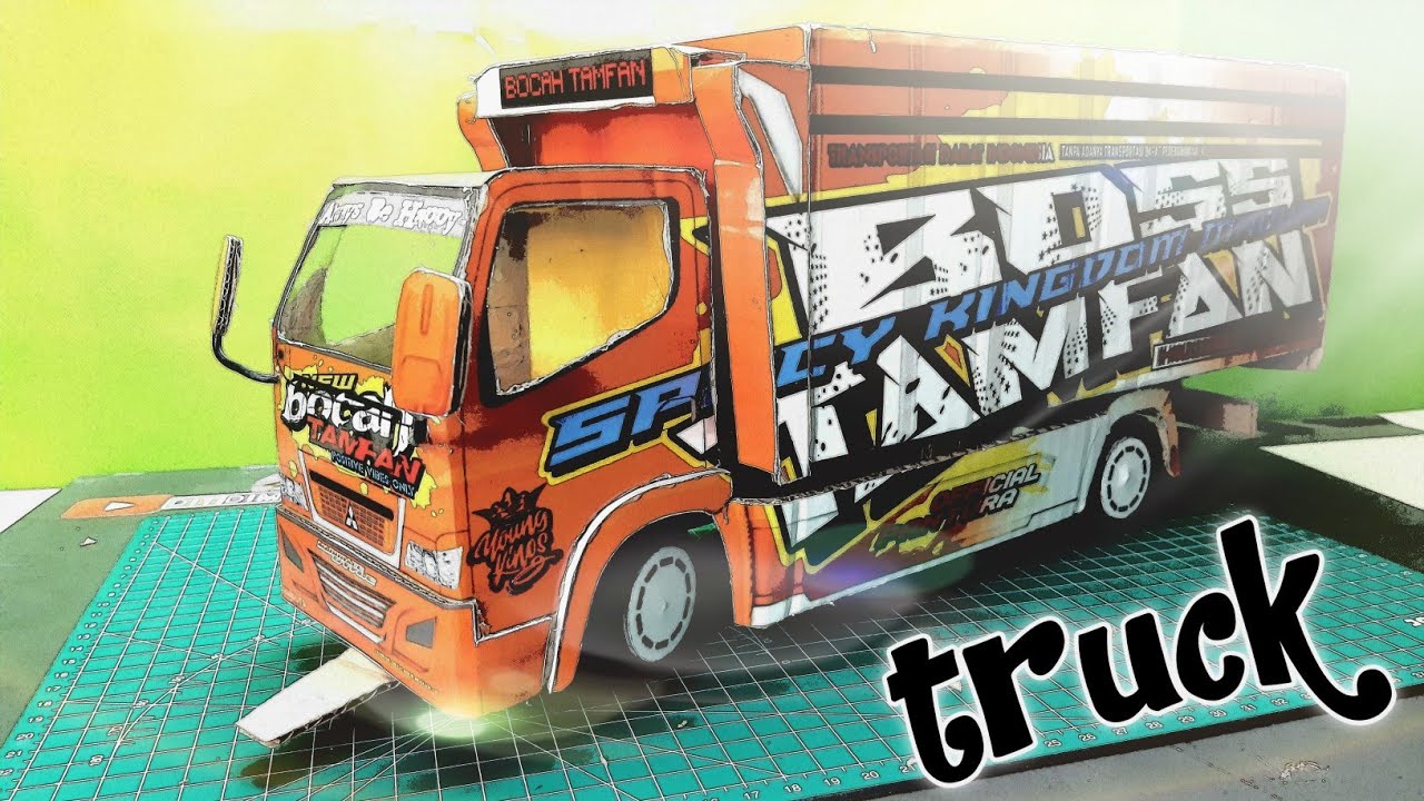 Truk Oleng Kardus | cara membuat truk BOCAH TAMFAN | How To Make Truck With Cardboard Easy