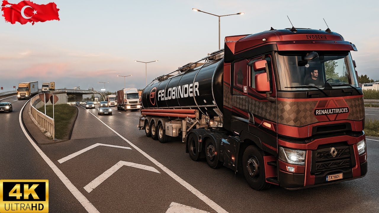 🚛 Turkish Trucking in 4K | Tekirdağ to Edirne Journey – Euro Truck Simulator 2