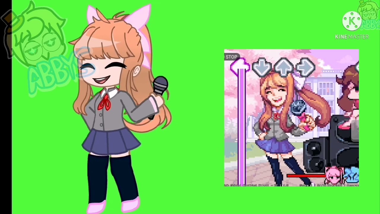 FNF Monika | Monika | High School Conflict Song // but it's gacha