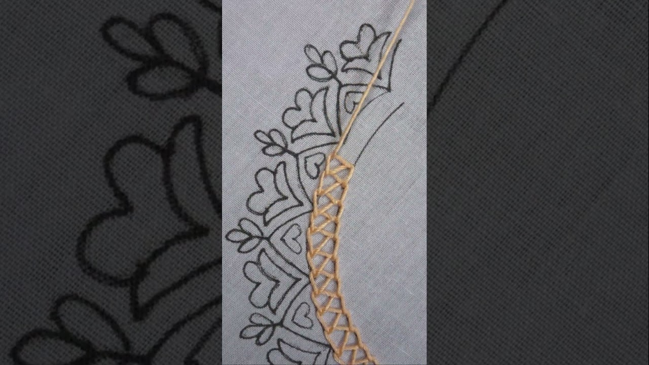 🔥Super viral neck design hand embroidery💥