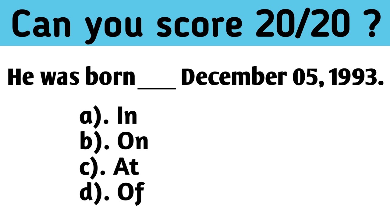 Test your Grammar skills with examples | English Grammar Quiz | 40+ English Grammar Questions 