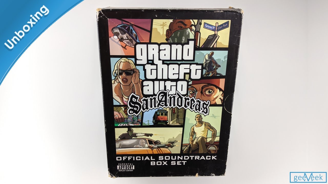 GTA San Andreas Official Soundtrack Box Set Unboxing