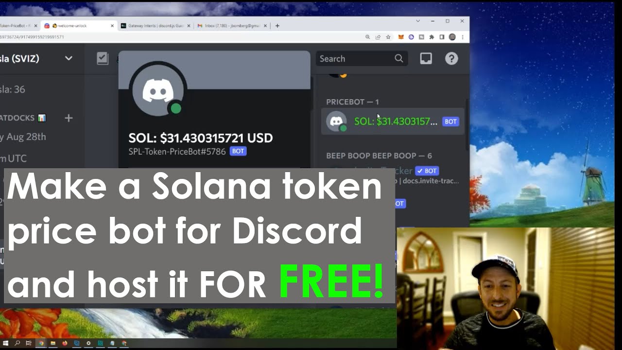Make a Solana Token Price Bot for Discord with JavaScript and Host it for Free!!! EASY SETUP!!!