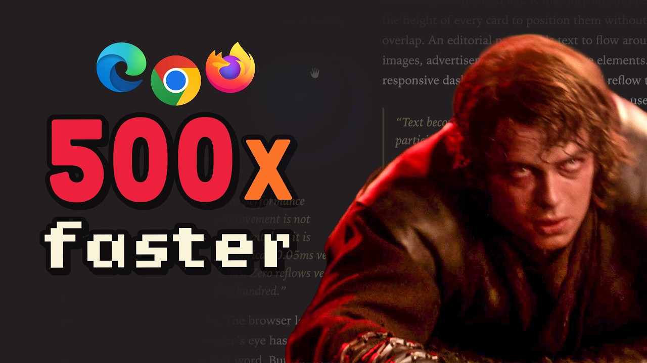 He just crawled through hell to fix the browser&hellip;