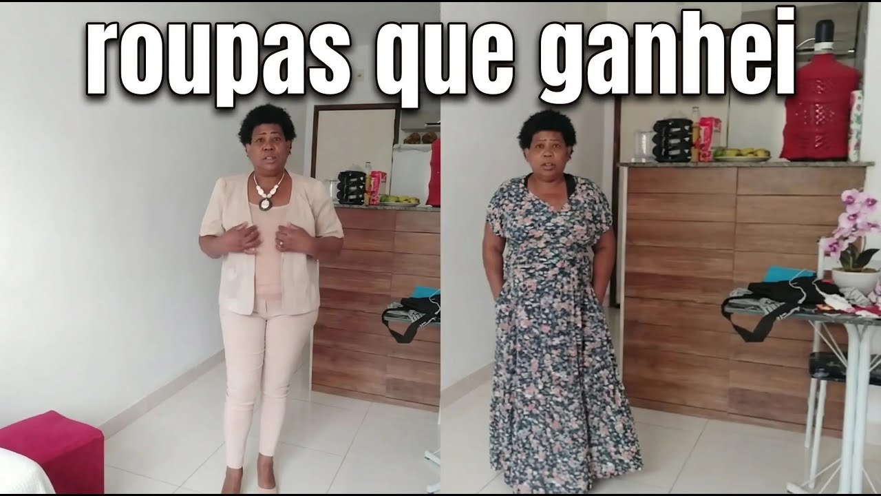 Cheguei em casa + Experimentando roupas que ganhei