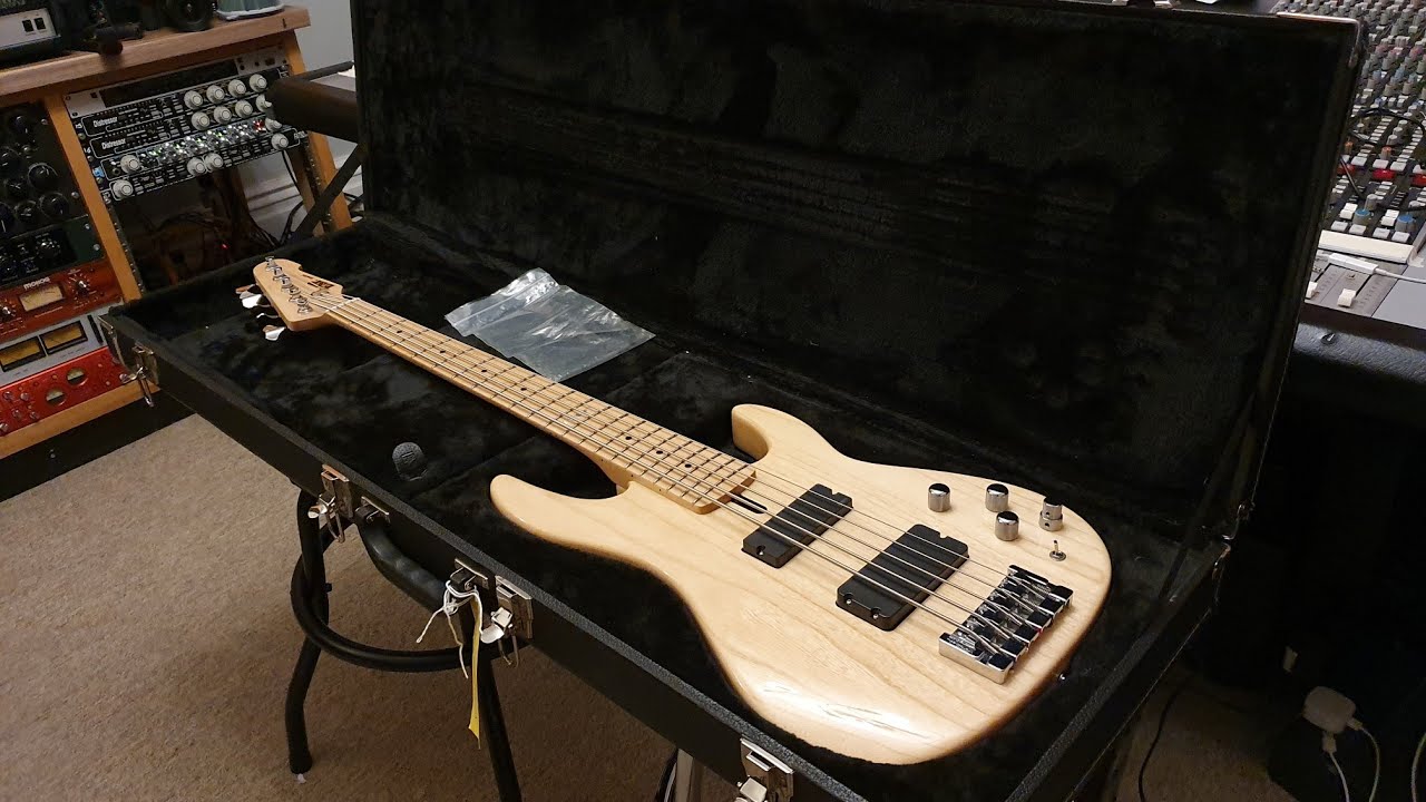 ESP Surveyor Bass Natural Finish EMG Pickups MIJ Japan Up Close Video Review