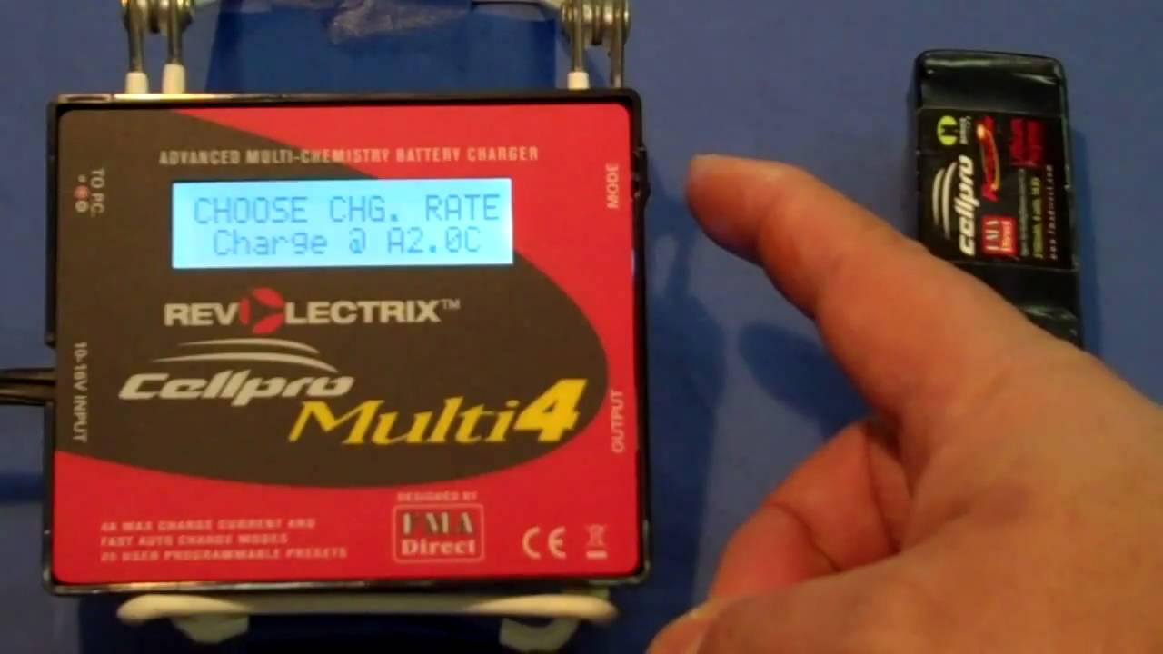 Cellpro Multi4 Operational Video Lipo Pack Charge