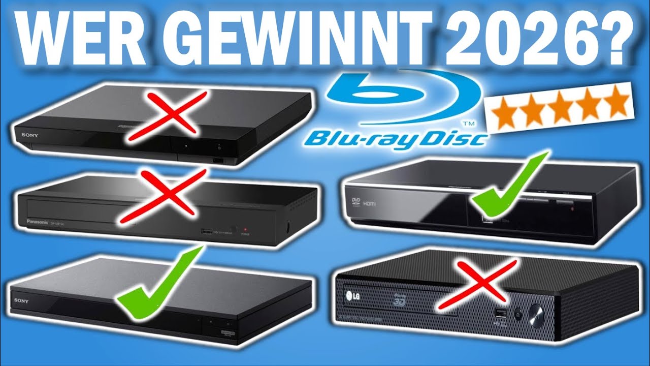 Die besten BLU-RAY PLAYER im Vergleich! | Top 5 Blu-Ray Player 2026