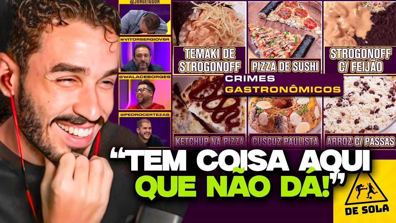 QUAL É O PIOR CRIME GASTRONÔMICO DE TODOS? | REACT DE SOLA A DEZ