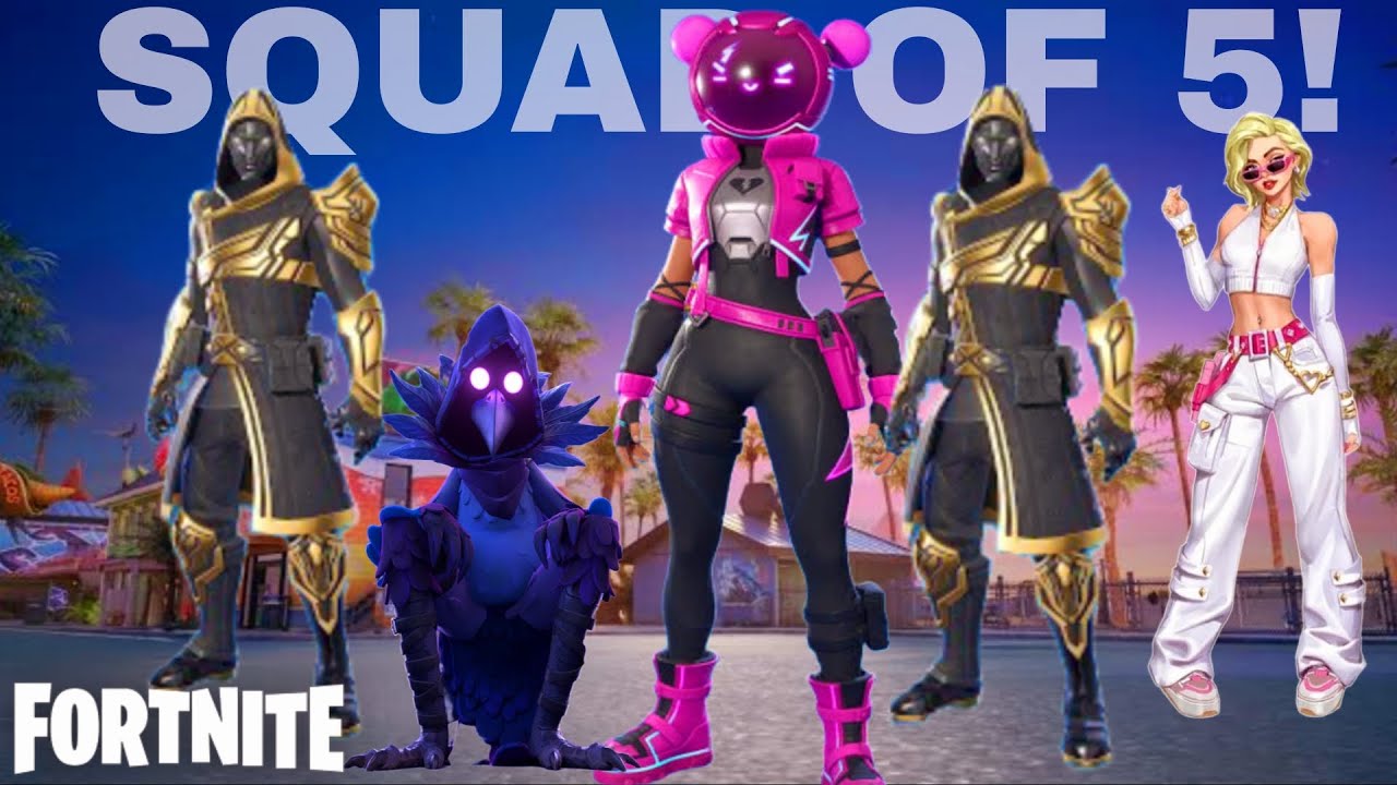 SQUAD OF 5 IS ABSOLUTE CHAOS,FORTNITE MOBILE.