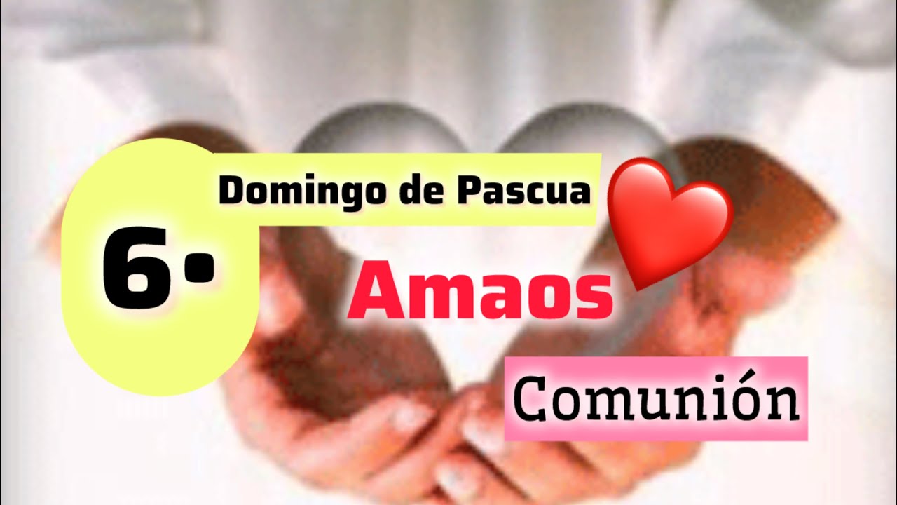 Comunión para el 6 Domingo de pascua ciclo B 