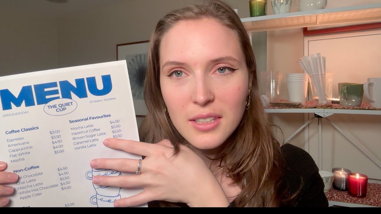 ASMR Welcome to The Quiet Cup ☕️ Cozy Coffeeshop Roleplay