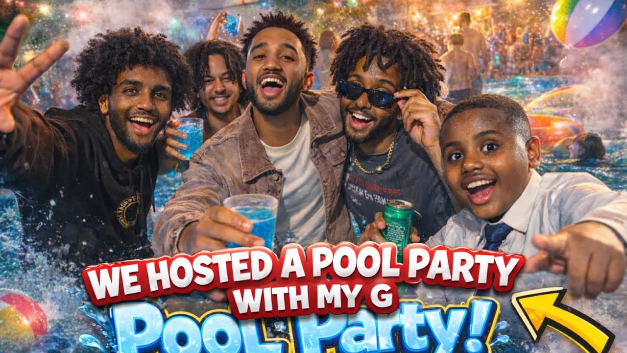 POOL PARTY  WITH GUZO AND MY G!!!!!!