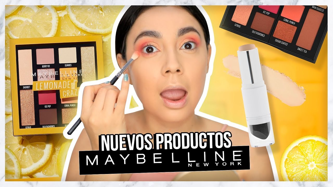 PROBANDO LA NUEVA BASE SUPER STAY Y LEMONADE CRAZE PALETTE DE MAYBELLINE